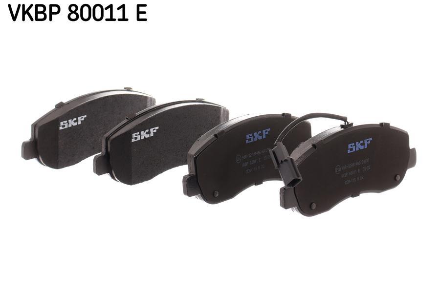 Jeu de 4 plaquettes de frein SKF ref. VKBP 80011 E